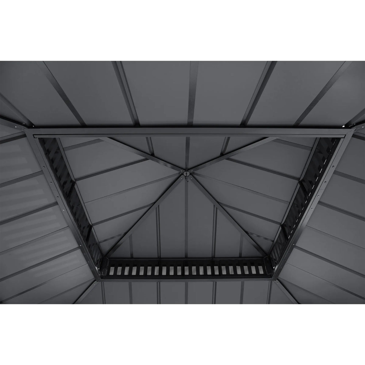 Kingston Aluminum Gazebo - Slate Gray, 10x10