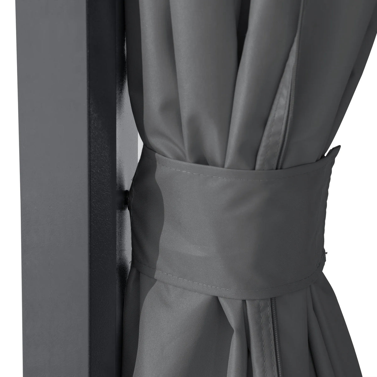 Kingston Aluminum Gazebo - Slate Gray, 12x12