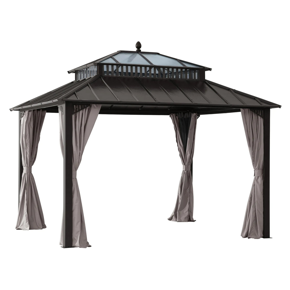 Kingston Horizon PC-Vent Gazebo - Brown, 12x10