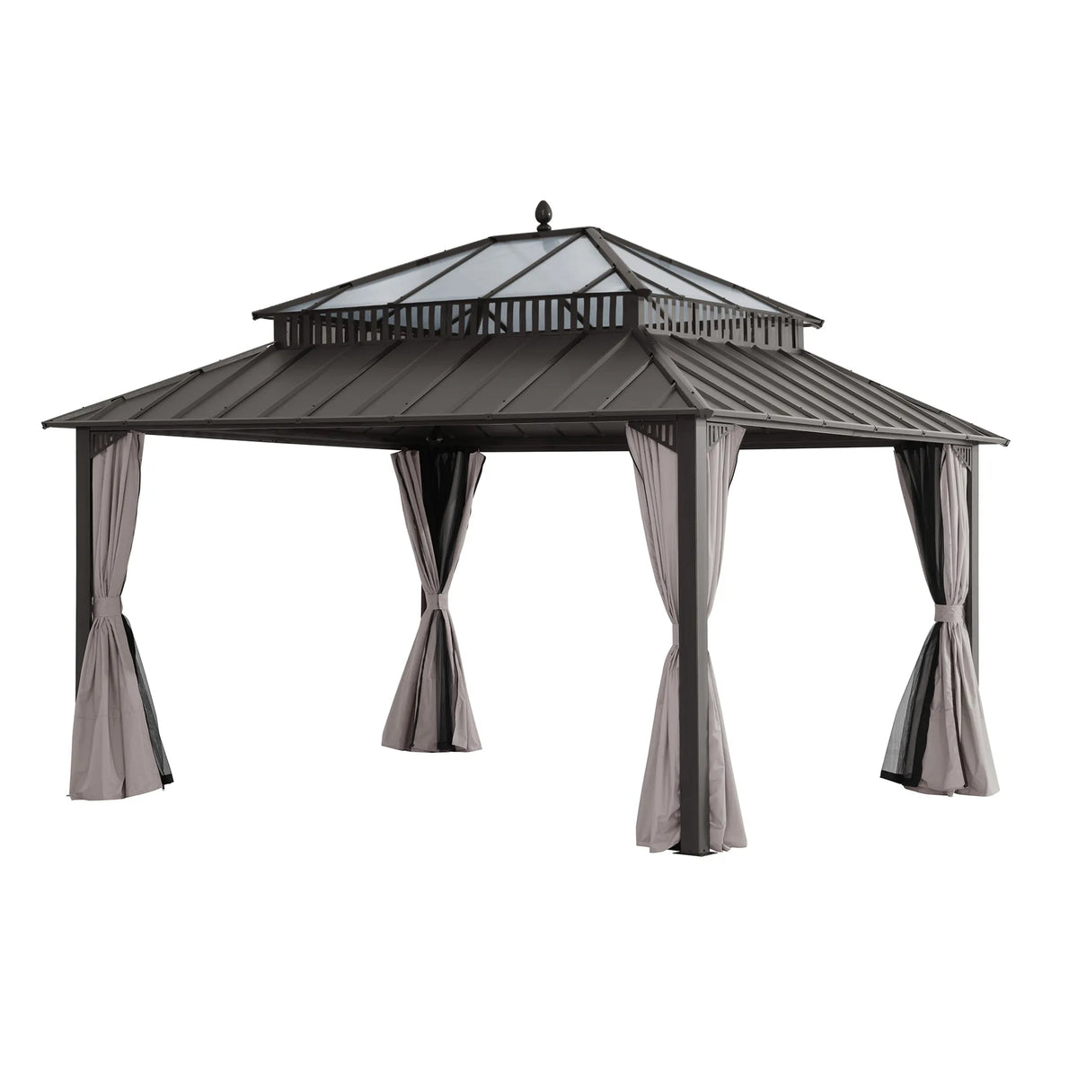 Kingston Horizon PC-Vent Gazebo - Brown, 12x14