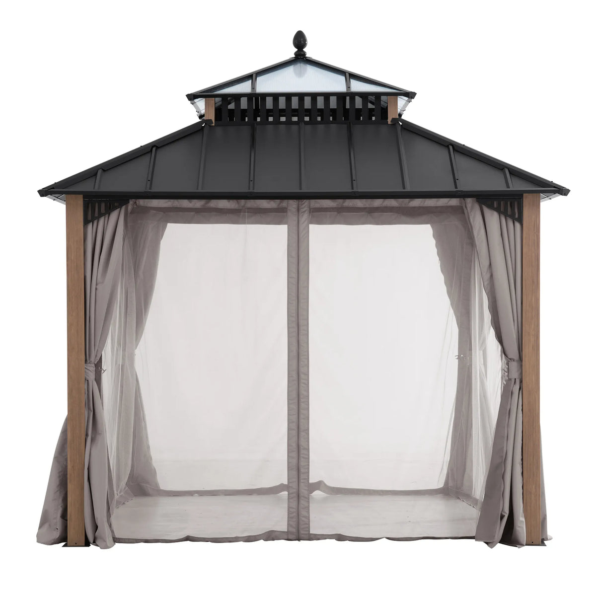 Kingston Horizon PC-Vent Gazebo - Natural Woodgrain, 10x10
