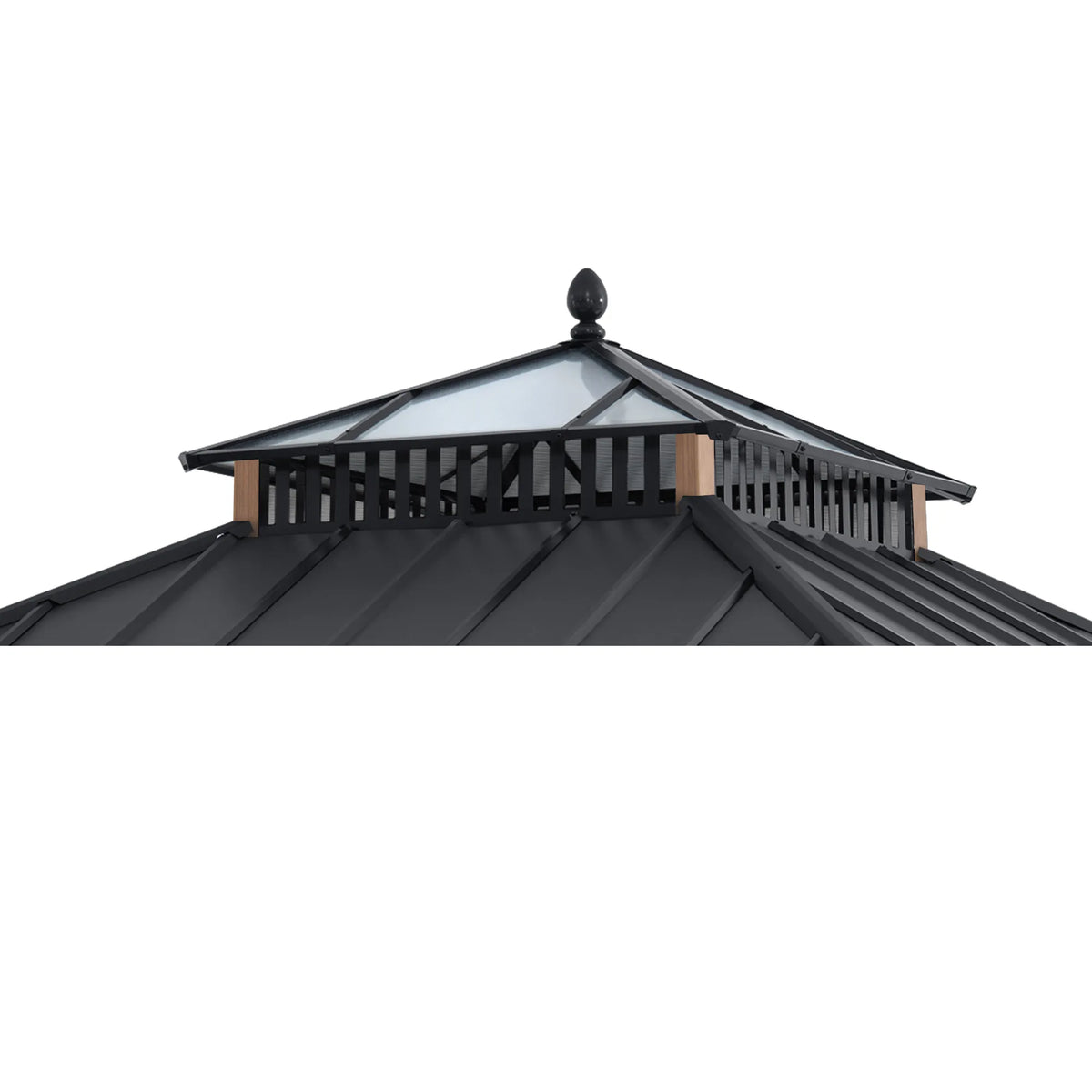 Kingston Horizon PC-Vent Gazebo - Natural Woodgrain, 10x10