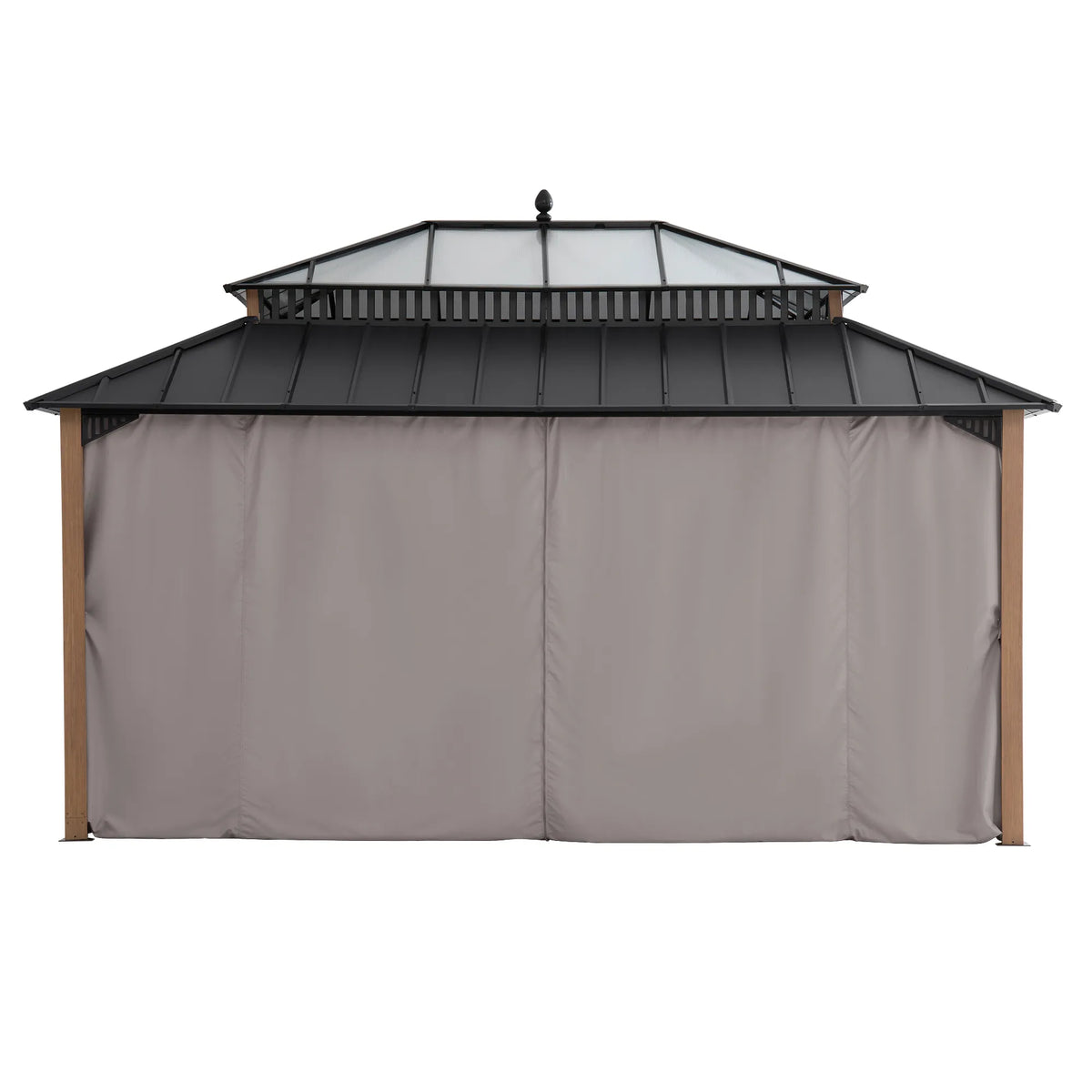Kingston Horizon PC-Vent Gazebo - Natural Woodgrain, 12x16