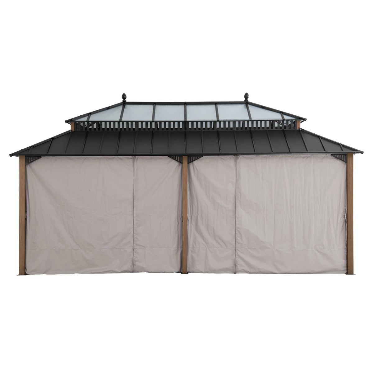 Kingston Horizon PC-Vent Gazebo - Natural Woodgrain, 12x20