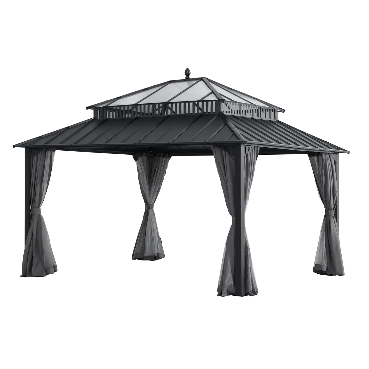 Kingston Horizon PC-Vent Gazebo - Slate Gray, 12x14