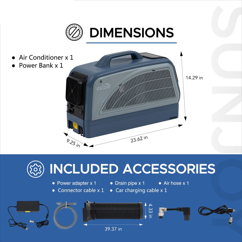 SUNJOY IceCove Portable Air Conditioner for Outdoor Tents and Indoors.