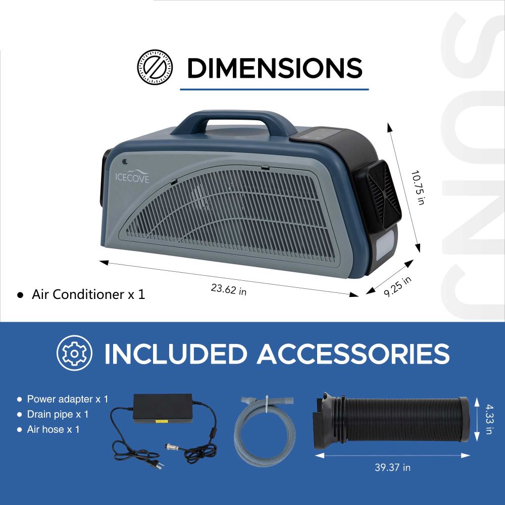 SUNJOY IceCove Portable Air Conditioner for Outdoor Tents, Campervans, Trailers, and Indoors.