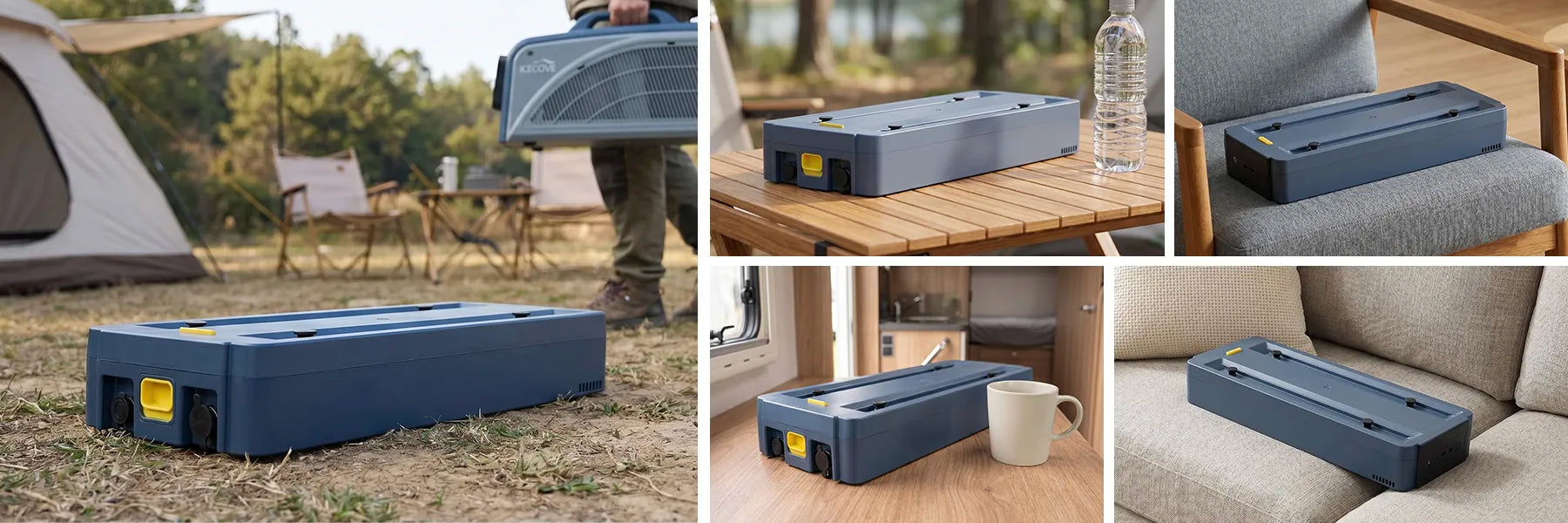 SUNJOY IceCove Portable Air Conditioner Power Bank for Outdoor Tents and Indoors - Blue