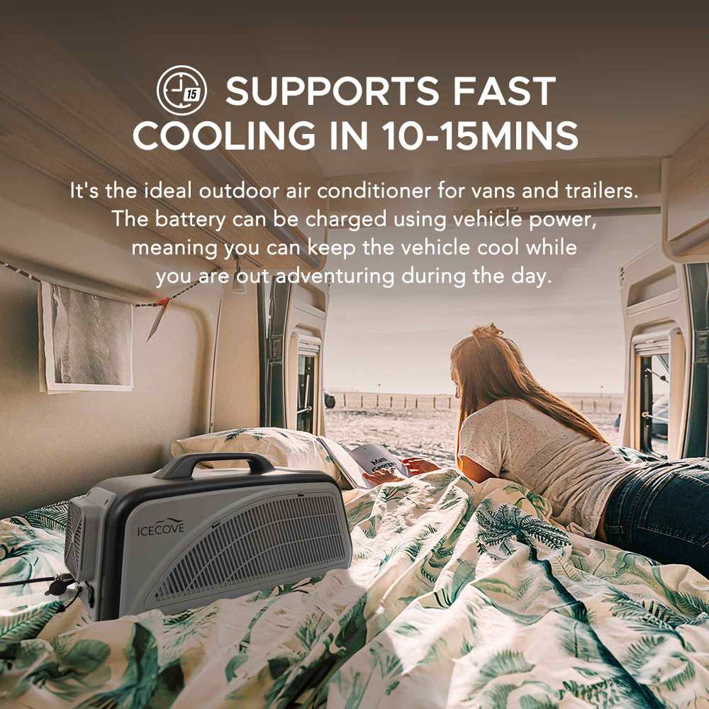 SUNJOY IceCove Portable Air Conditioner for Outdoor Tents, Campervans, Trailers, and Indoors.