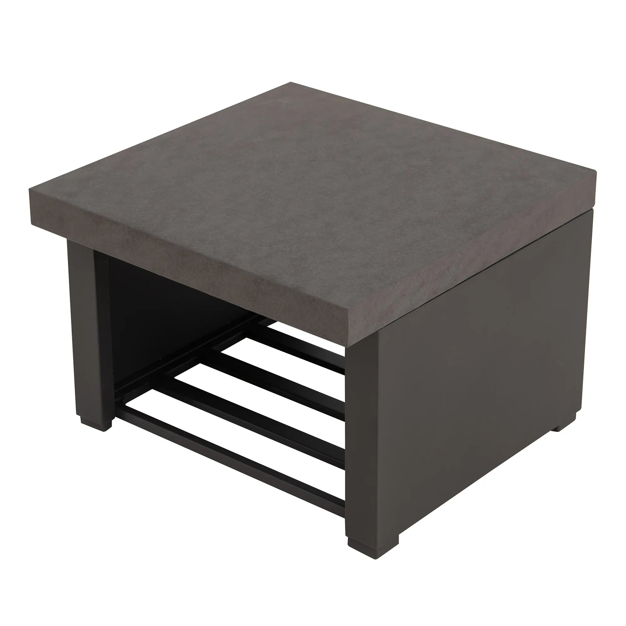 Nordic Modern Wood Burning Fireplace with Log Holders 76" - Brown