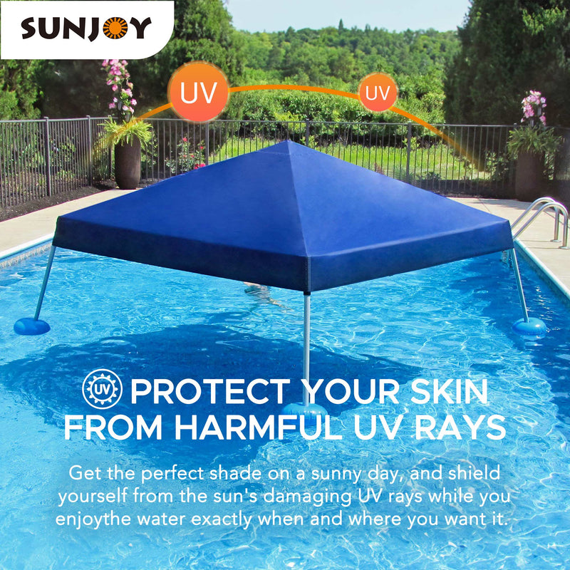 Sunjoy Pool Float with Canopy | Canopy Pool Float Pool Floating Canopy