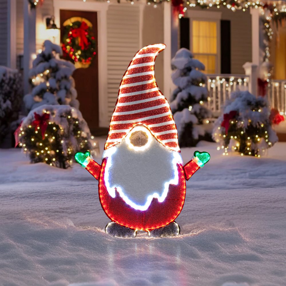 Christmas Lighted Gnome