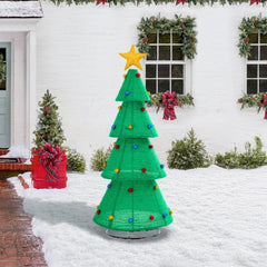 SUNJOY 77 Inch Christmas Lighted Tree with LED Lights.