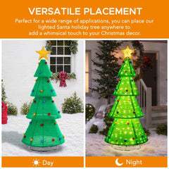 SUNJOY 77 Inch Christmas Lighted Tree with LED Lights.