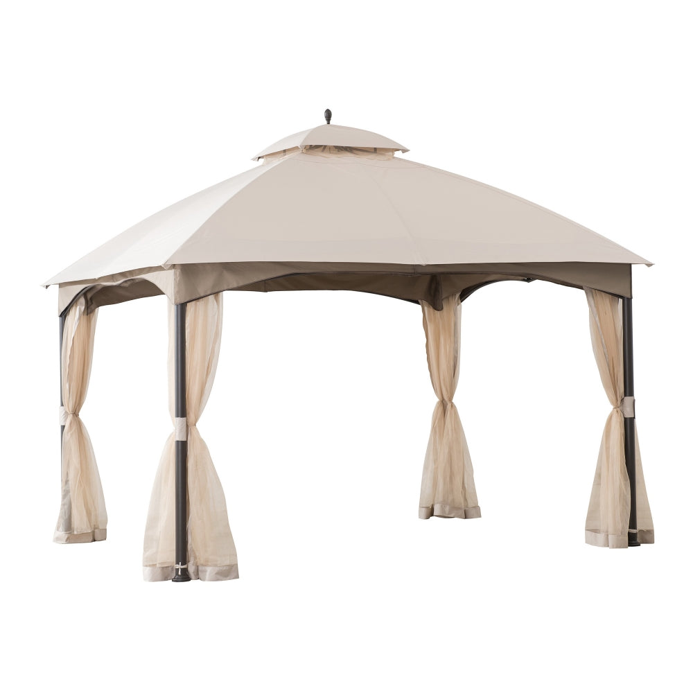 SUNJOY Beige Replacement Canopy For Gazebo