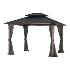 SUNJOY Gray Replacement Mosquito Netting For Hardtop Gazebo