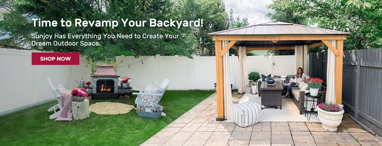 Revamp Backyard with SUNJOY Hardtop Gazebo