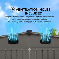 SUNJOY Outdoor Storage Shed Kits