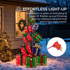 Christmas Light Up Gift Box