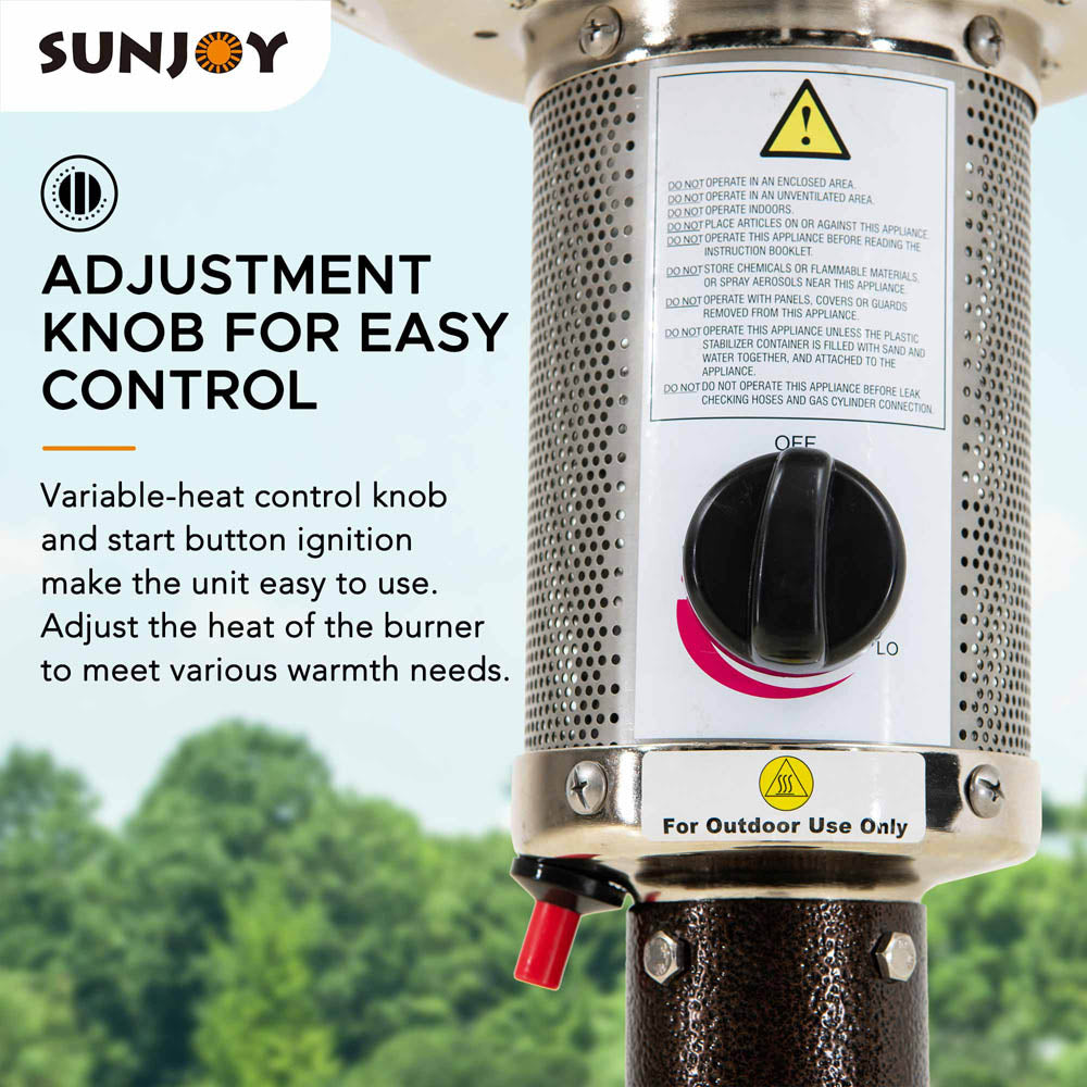 Sunjoy Patio Heater 47,000 BTU Outdoor Patio Heater Outside Heater