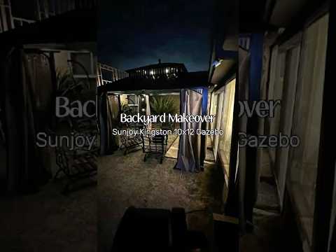 DIY SUNJOY Kingston Gazebo & Outdoor Living Makeover