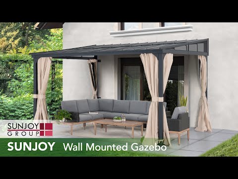 Build a 10x12 Fabric Roof Wall Mounted Gazebo