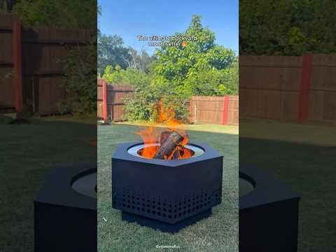 SUNJOY Hexagon Smokeless Fire Pit 