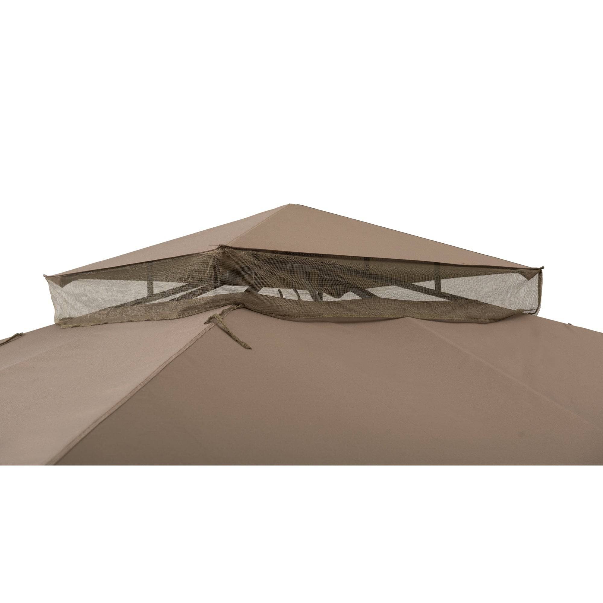 SUNJOY 10x12 Steel Backyard Gazebo with Ceiling Hook.