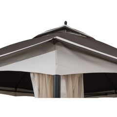 Sunjoy Outdoor Patio Gazebo Kit Backyard Metal Canopy Gazebos for Sale.