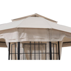 Sunjoy Outdoor Patio Metal Canopy Gazebo Kit Backyard Gazebos for Sale.