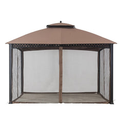 Sunjoy Brown+Khaki Replacement Mosquito Netting For Windsor Gazebo (10X12 Ft) L-GZ717PST-C Sold At Big Lots.