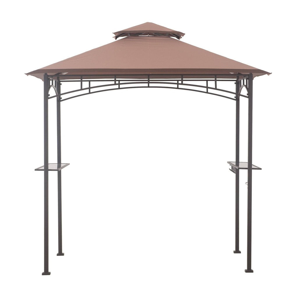 Sunjoy Khaki+Light Brown Replacement Canopy For Grill Gazebo 8.2 Ft High (5X8 Ft) L-GG001PST-F2 Sold At Fred Meyer/Kroger.