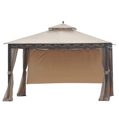 Sunjoy Golden+Beige Replacement Canopy (Deluxe Version) For Smith And Hawken Gazebo (10X12 Ft) L-GZ425PST Sold At Target.