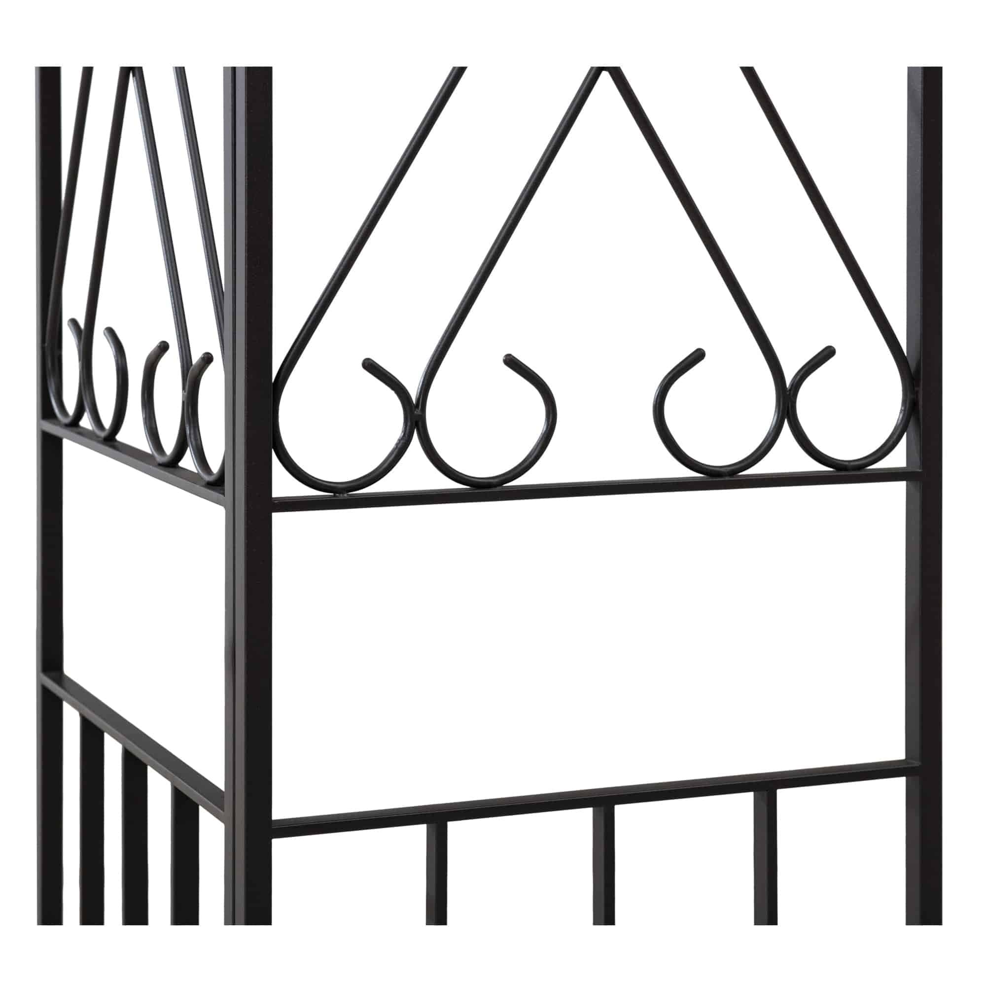 SUNJOY 10x12 Steel Backyard Gazebo with Ceiling Hook.