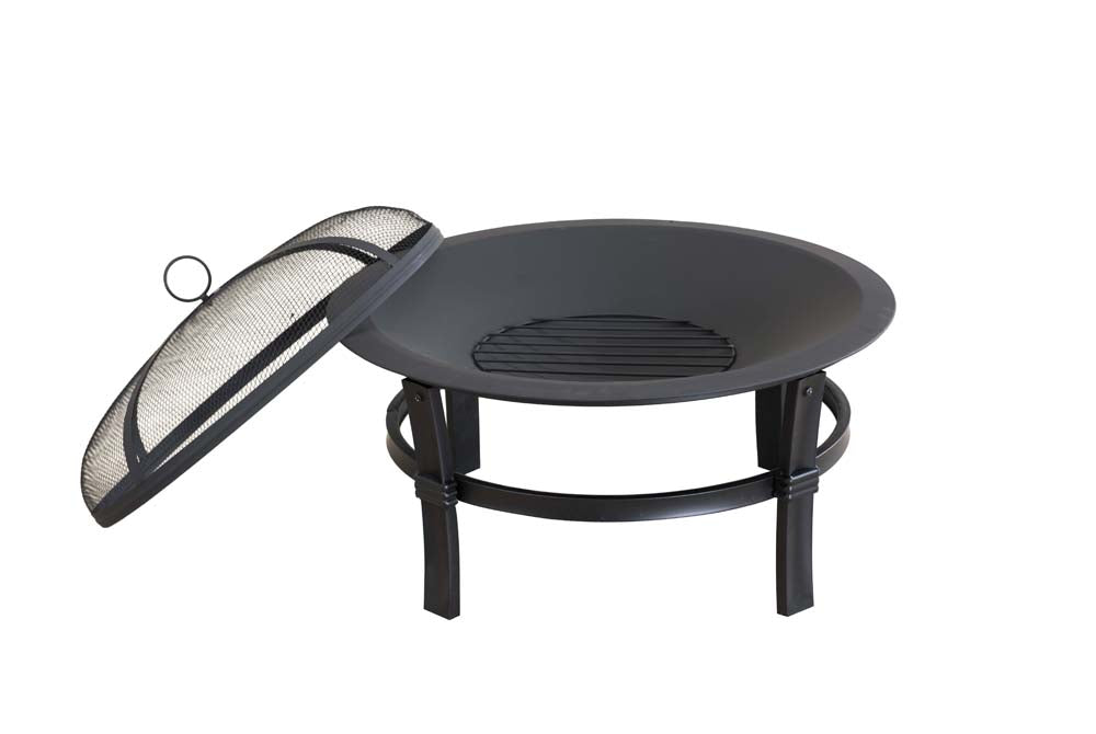 Sunjoy Outdoor Wood Burning Fire Pit Large Round Backyard Fire Pit Golden Bull Marketing