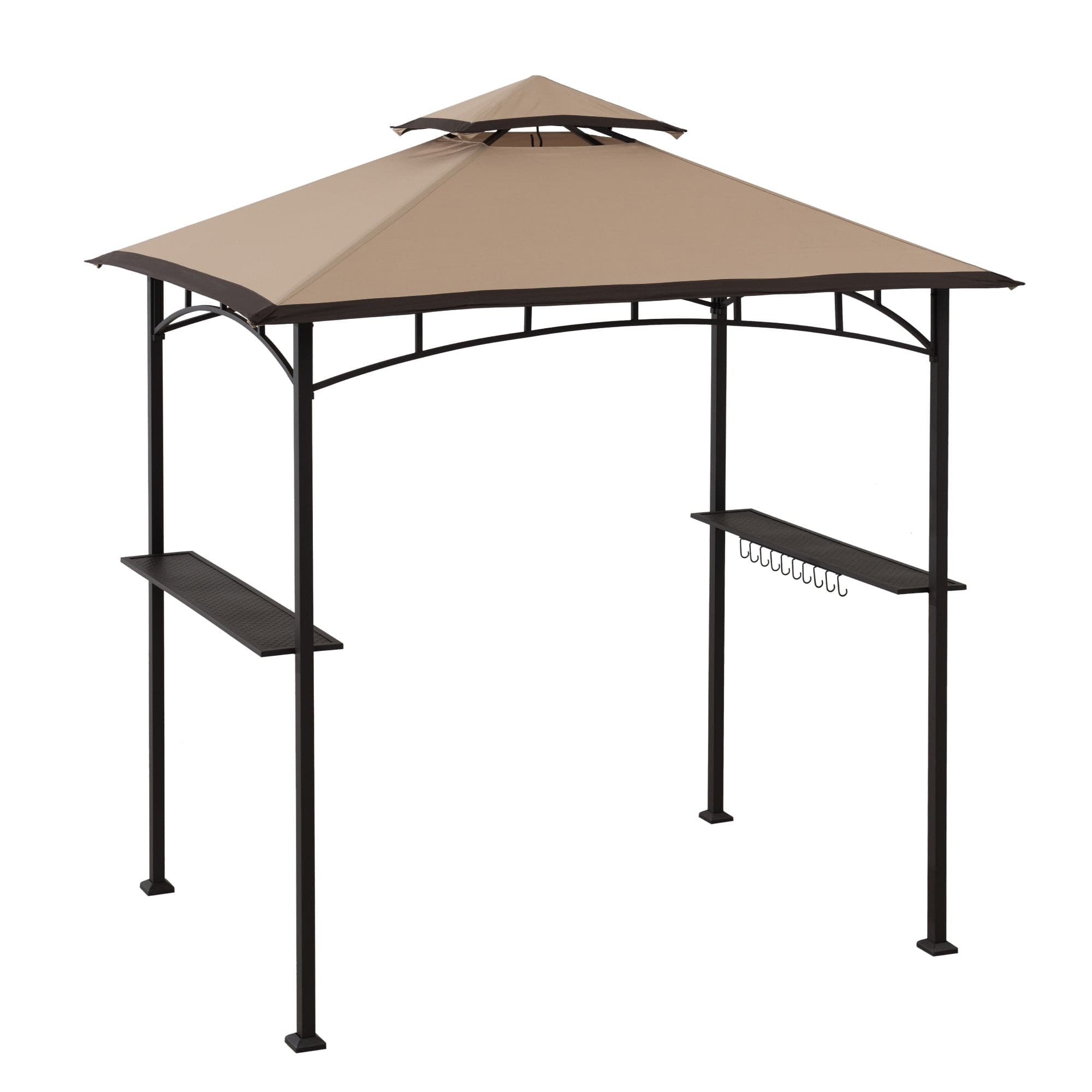 Sunjoy Outdoor Patio 5x8 Metal Frame Canopy Roof Grill Gazebo for Sale.
