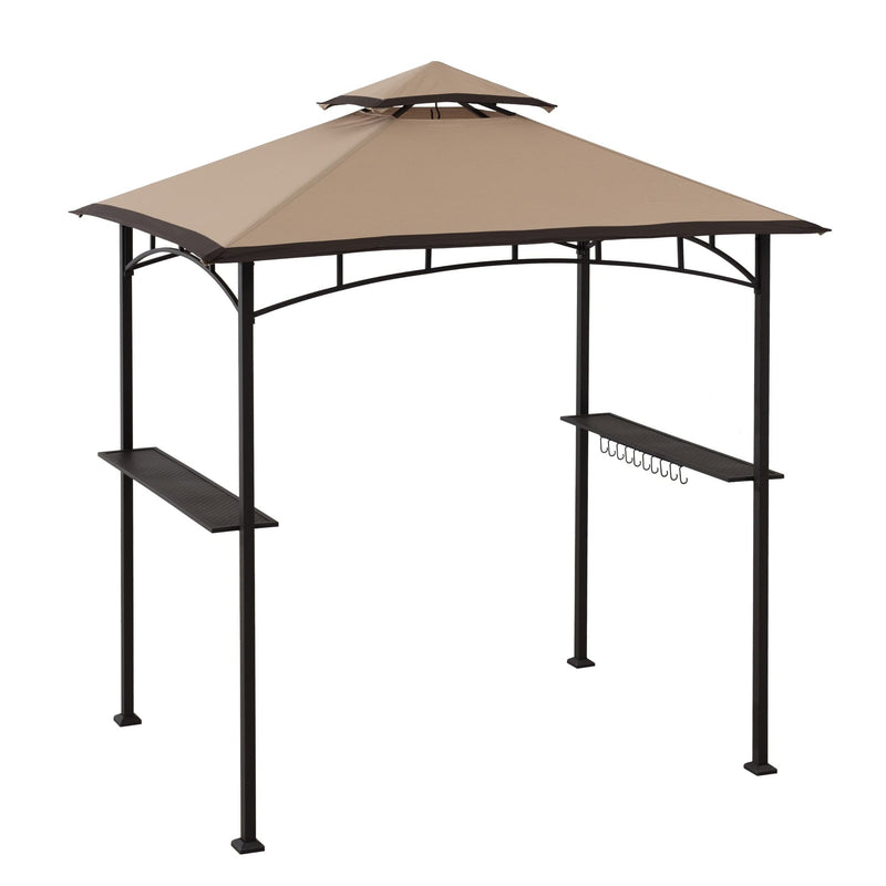 Sunjoy Outdoor Patio 5x8 Metal Frame Canopy Roof Grill Gazebo for Sale