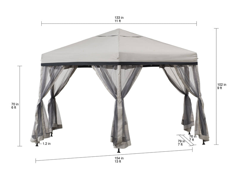 Sunjoy Outdoor Patio Pop Up Gazebo Backyard Canopy Gazebo Kits Sale