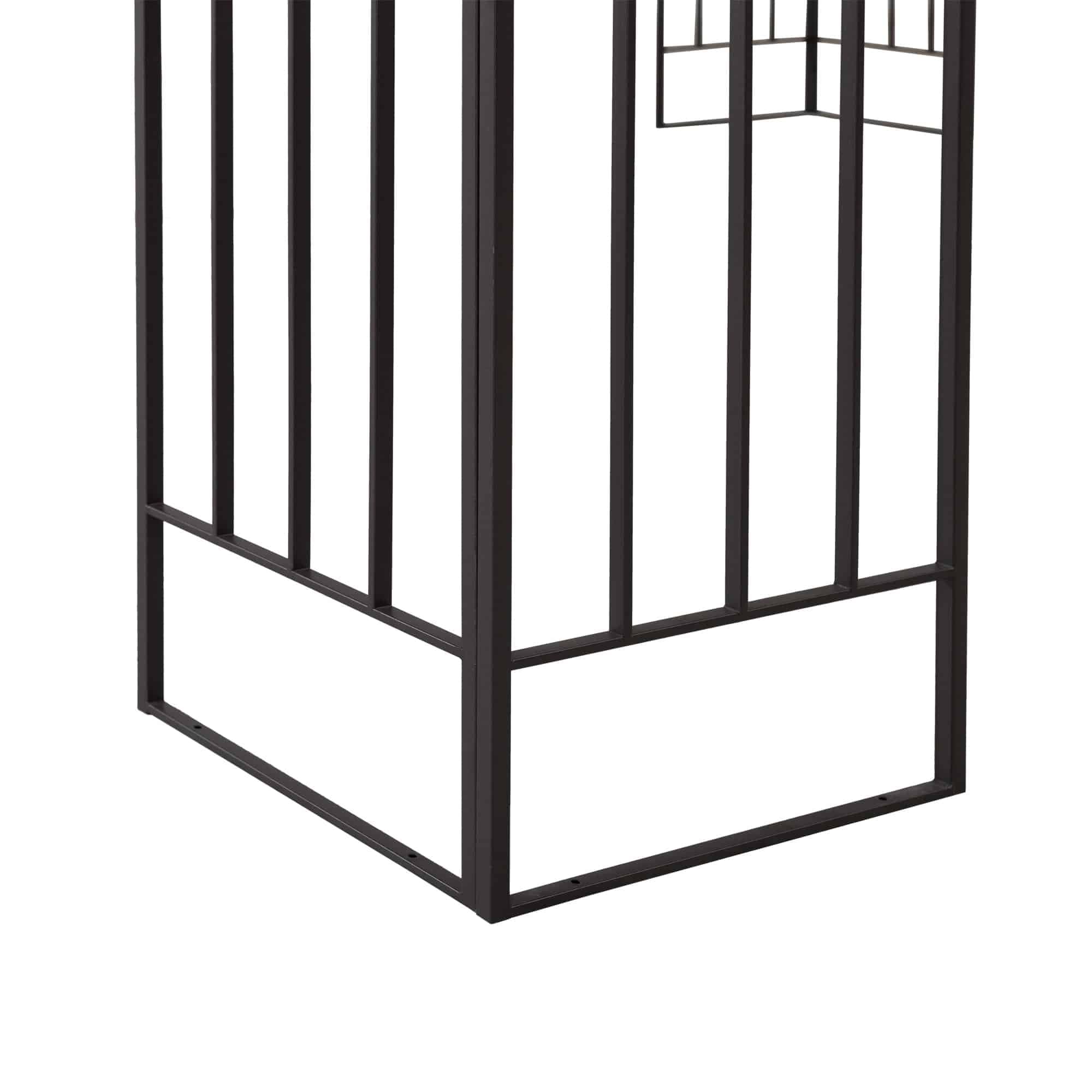 SUNJOY 10x12 Steel Backyard Gazebo with Ceiling Hook.