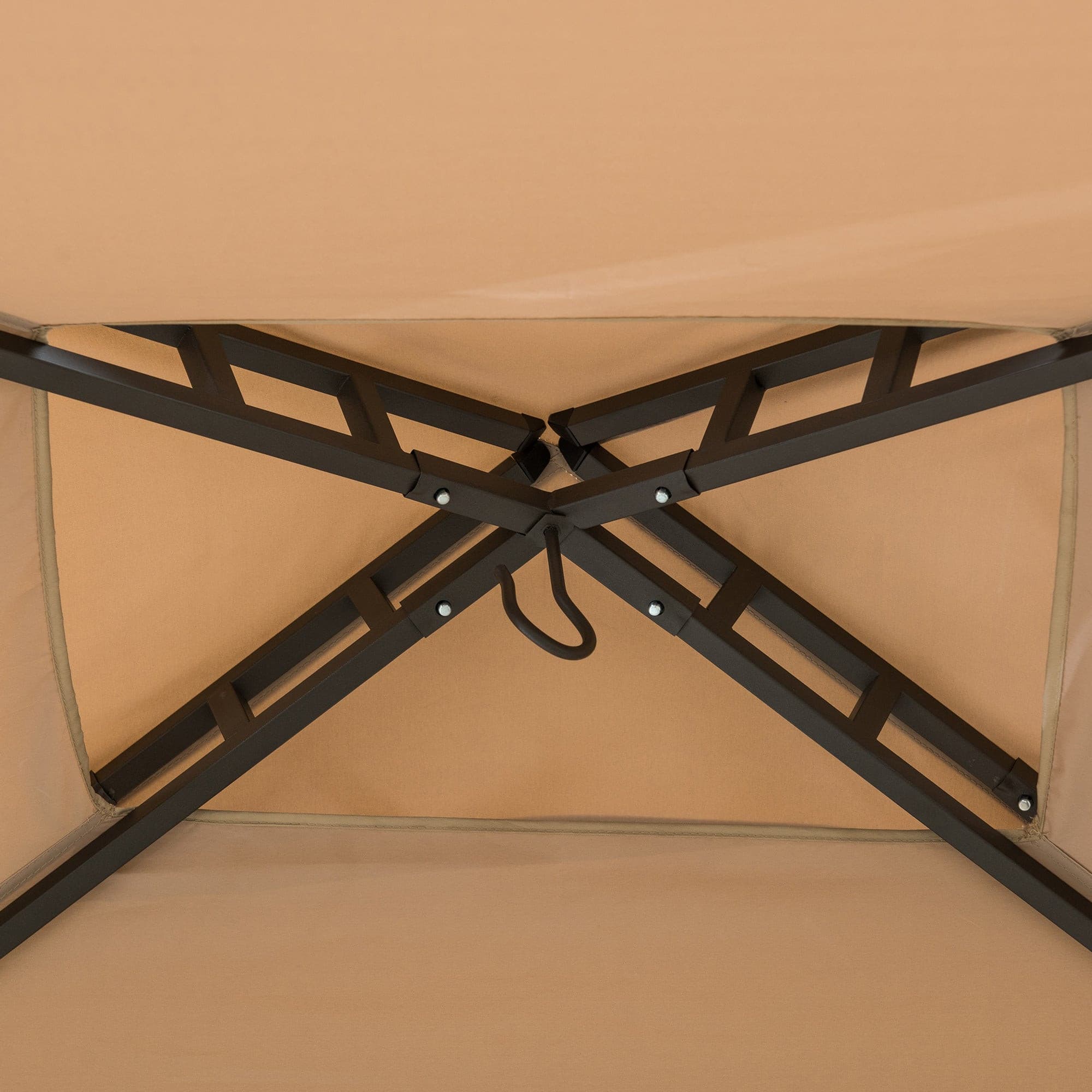 Sunjoy Outdoor Patio 5x8 Metal Frame Canopy Roof Grill Gazebo for Sale.