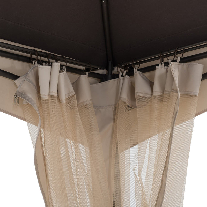Sunjoy Outdoor Patio Gazebo Kit Backyard Metal Canopy Gazebos for Sale