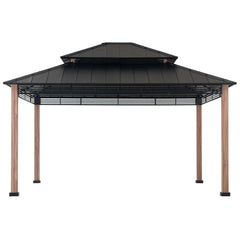 SummerCove Metal Roof Gazebo for Sale 13x15 for Outdoor Backyard Patio.