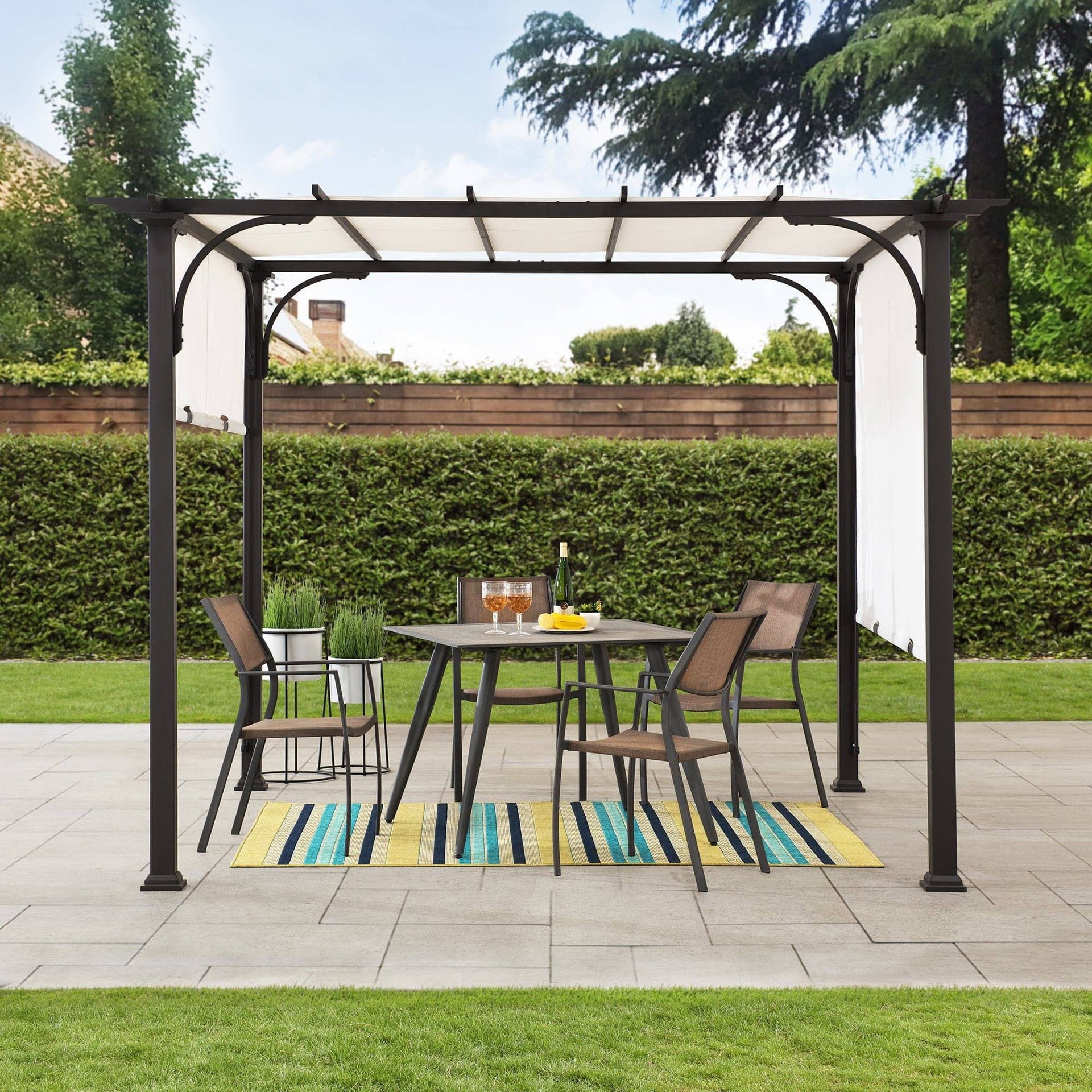 10x10 Pergola Adjustable Canopy Roof