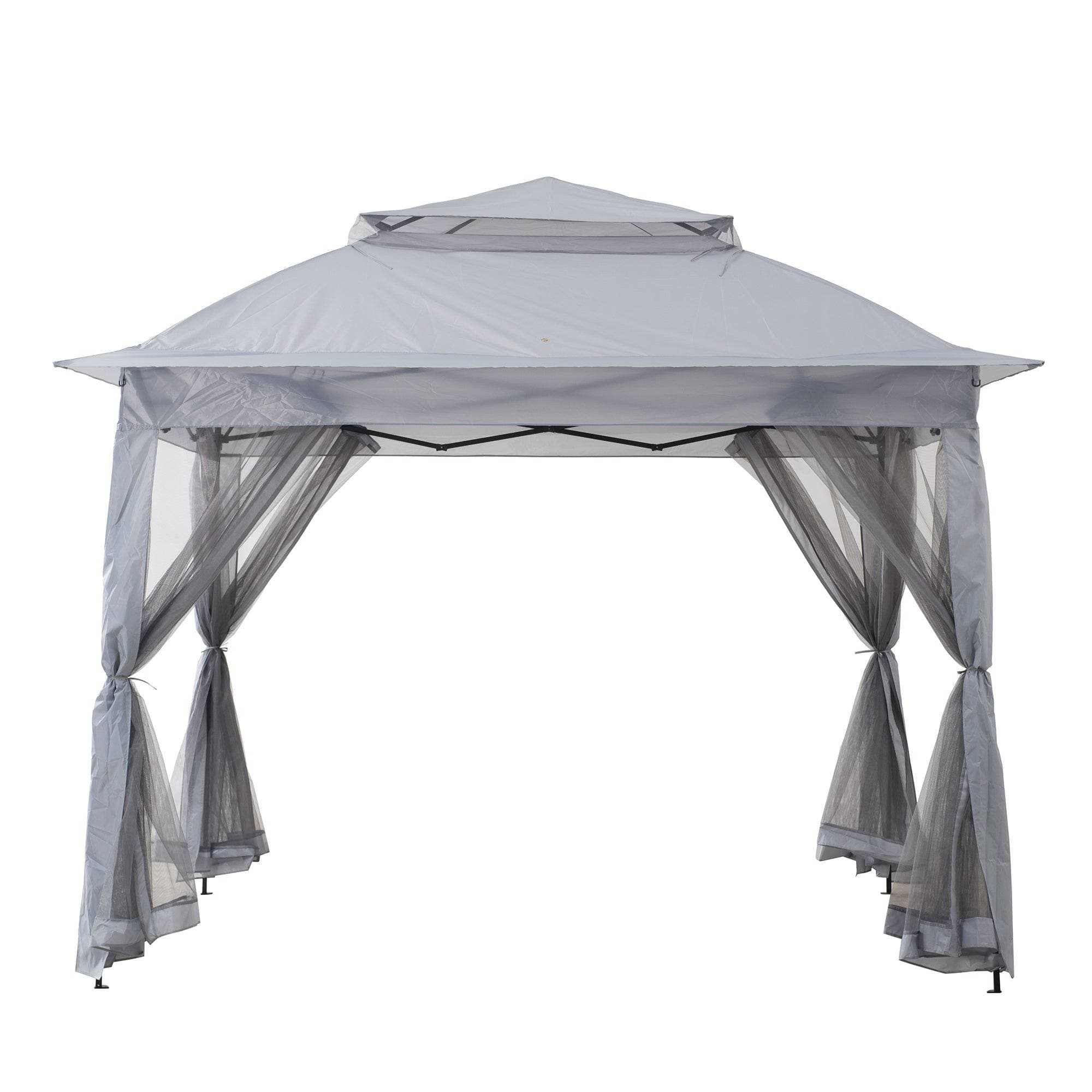 SUNJOY 11x11 Pop Up Gazebo Tent with Netting and Carry Bag.