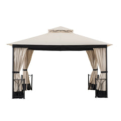 Sunjoy Sesame+Black  Replacement Canopy For Belcourt Gazebo (11X13 Ft) A101012410 Sold At SunNest.