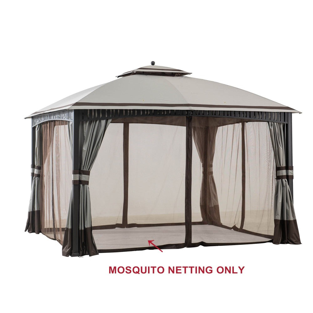 Sunjoy Dark Brown Replacement Mosquito netting For Fairfield Gazebo (10X12 Ft) A101001200 Sold At Canadiantire.