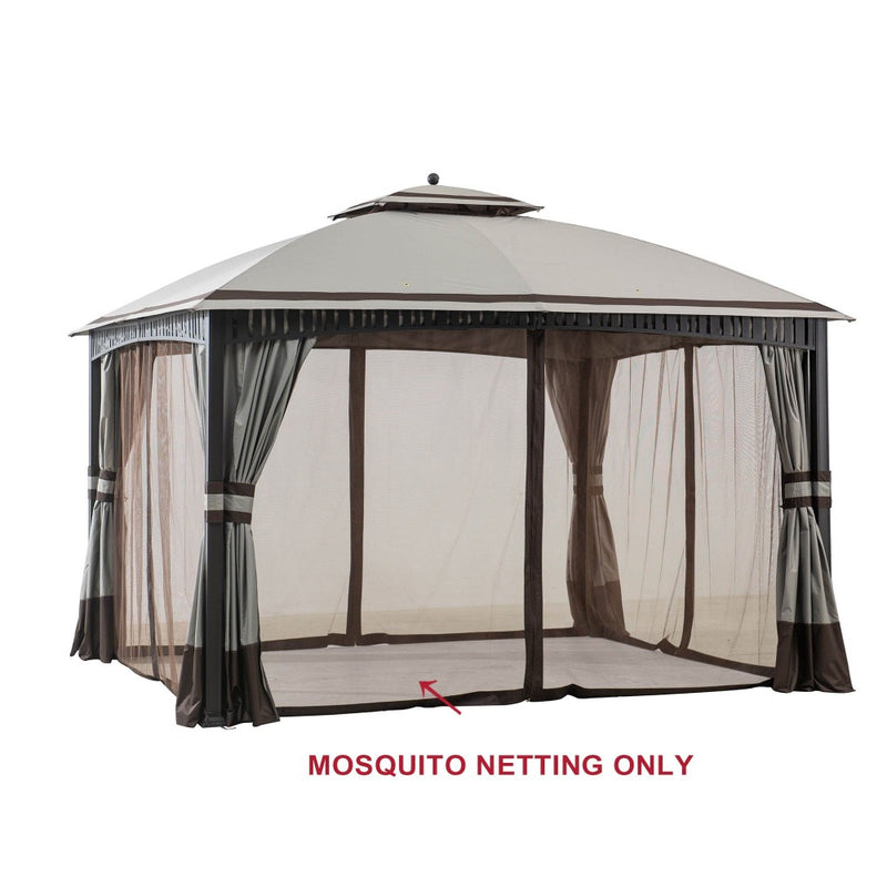 Sunjoy Dark Brown Replacement Mosquito netting For Fairfield Gazebo (1