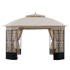 Sunjoy Beige  Replacement Mosquito Netting For Bethany Gazebo (11X13 Ft) A101012500 Sold At SunNest.