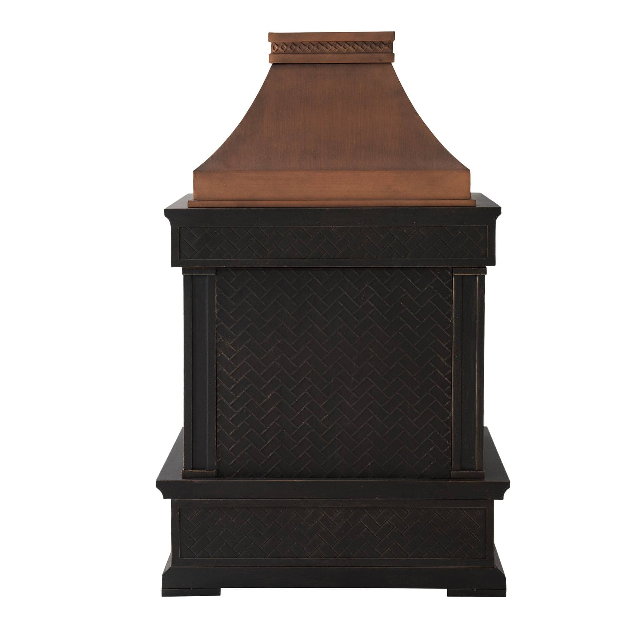 SUNJOY 57 Inch Outdoor Wood Burning Fireplace with PVC Cover  