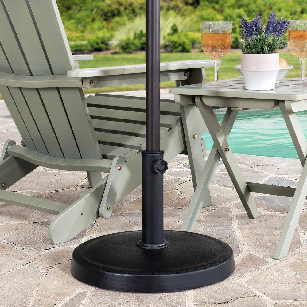 heavy stand for patio umbrella Outsunny Base this classical umbrella base is crafted from solid cement and powder Sunjoy Universal 30 lb. Black